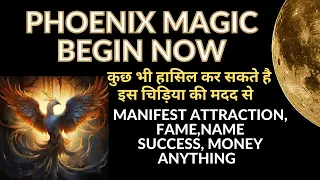 कुछ भी हासिल कर सकते है इस चिड़िया की मदद से ।SUCCESS FAME NAME MONEY~ PHOENIX MAGIC BEGIN NOW