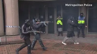 Met police hold terror training exercise in London