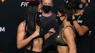 Jessica Penne vs. Lupita Godinez - Weigh-in Face-Off - (UFC Fight Night: Whittaker vs. Gastelum)