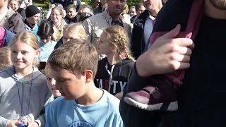 Princess Estelle, Prince Oscar and Crown Princess Victoria at Pep Day