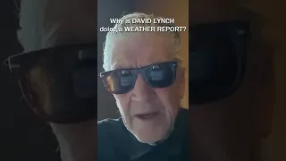 So why does David Lynch do those Weather Reports?