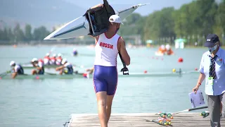 2021 World Rowing Junior Championships - final preparations before the race