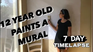 ISABEL PAINTS A MURAL~ 7 DAY TIME-LAPSE 👩🏻‍🎨 *AMAZING*Monday Motivation!