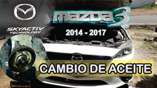 CAMBIO DE ACEITE MAZDA 3 2014, 2015, 2016, 2017 FACIL Y RAPIDO!!!