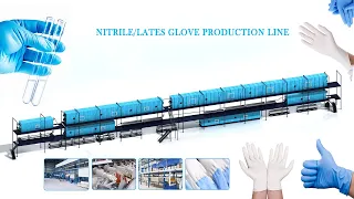 How to make nitrile latex glove How does the nitrile latex glove machine work glove production line