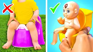 What, Toilet Hacks For Kids? VIRAL GADGETS FOR SMART PARENTS! Fantastic Parenting Ideas by ChooChoo!