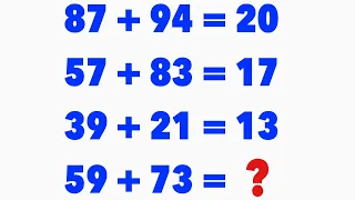 59+73 = ❓| Math Puzzle 46 | How to solve math puzzle | Math Puzzle Problem