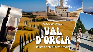 VAL D'ORCIA | BEST PANORAMIC VIEWS, PIENZA and MONTEPULCIANO WINE TASTING 🍷Tuscany, Italy VLOG