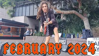 Street Performer Plays AC/DC - If You Want Blood (You've Got It) LIVE (February 2024 - PART 3)