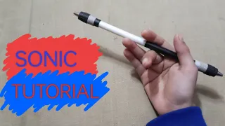 SONIC pen spinning tutorial for beginners 🤟❤️ #penspinning