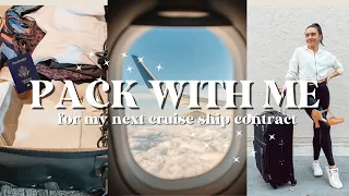 Packing To Work On A Cruise Ship: Pack with me for my next contract!