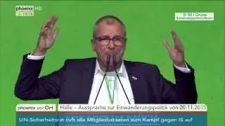 Bundesdelegiertenkonferenz B'90/Grüne: Aussprache zur Einwanderungspolitik 20.11.2015