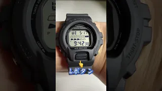 [G-SHOCK] DW-6640RE-1JR luminous. #shorts