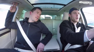 Andrew Ference teaches Leon Draisaitl German | #DraisaitlDrives | Sherwood Park Volkswagen