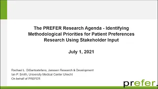 PREFER webinar on the PREFER Research Agenda