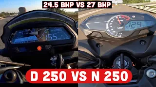 Bajaj Pulsar N 250 Vs Dominar 250 Top Speed Test 🔥✌️ ~ कोन है असली 250cc ?