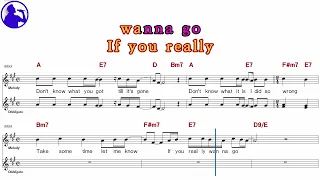 Cinderella-Don't know what you got karaoke sheet music,MR for players,chord,chorus add(Ye karaoke)