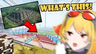 Kaela First Time Seeing The Insanely Huge Borobudur Temple Project【HololiveID | Minecraft】