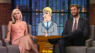 Miley Cyrus & Liam Hemsworth Reunite on The Late Latee Show