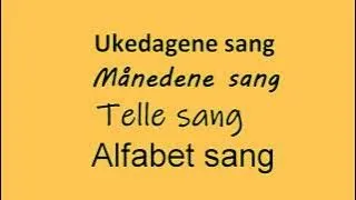 Learn Norwegian - Ukedagene - Månedene - Alfabetsang - Tellesang - Fargene