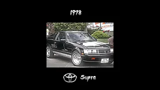 Evolution of Toyota Supra [1978 ~ 2023] #shorts #youtubeshorts #toyota #supra 😱