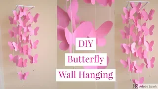 DIY |  PAPER BUTTERFLY WALL DECOR  |  Paper Windchime