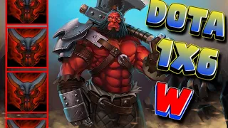 АКС W И ИЗИ ТОП 1  в Доте 1x6 AXE через Battle Hunger / DOTA 1x6 / Дота 2