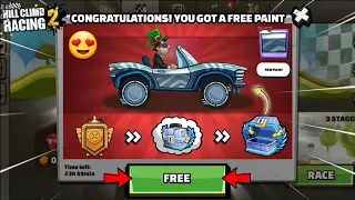 😍FREE!! I Got Sports Car Epic Paint in Legendary Chest | CANYONEER 11 | Hill Climb Racing 2