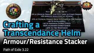 [3.22] Crafting a Transcendence Armour/Resistance Stacker Helm - Path of Exile 3.22