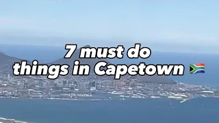 7 must do things in Cape Town, South Africa 🇿🇦