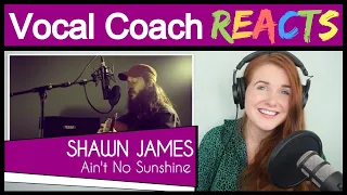 Vocal Coach reacts to Shawn James - Ain't No Sunshine (Bill Withers Live Cover)