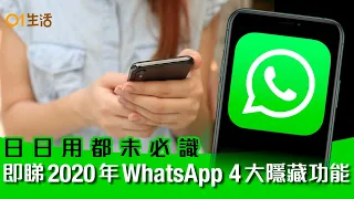 WhatsApp 必學5個秘技　已讀不回隱藏、語音變文字、長錄語音訊息
