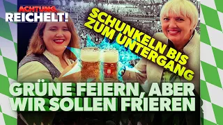 Grüne feiern, aber wir sollen frieren // Lang und Roth schunkeln bis zum Untergang