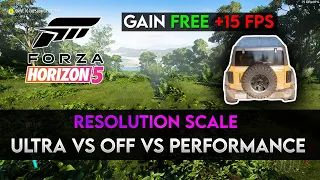 Forza Horizon 5 : Resolution Scale - OFF Vs HIGH QUALITY Vs PERFORMANCE / GTX 1080