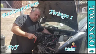 # 1 Restauration Twingo 1  spécial débutant 😉 ( le démontage moteur ) D7F