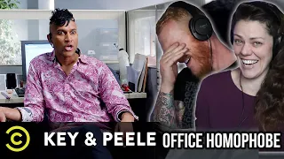 COUPLE React to Key & Peele - Office Homophobe | OB DAVE REACTS