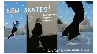 MY NEW Edea Ice Fly⛸|| Обзор, Впечатления, Раскатка НОВЫХ КОНЬКОВ| Come Skate w/ Me |SKATING VLOG🌼💖