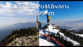 Vârful Postăvaru (1799 m) iarna ❄ vs vara ☀︎  Poiana Brașov 🚠 //TURISM 4K