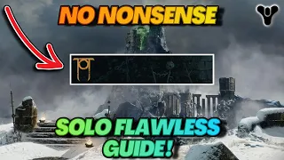 How To Solo Flawless Warlord Ruin In Less Than 10 Minutes (Every Class)