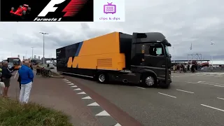 Mclaren Trucks arrive at Zandvoort Circuit | Formula 1