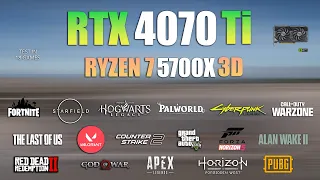 RTX 4070 Ti + Ryzen 7 5700X3D : Test in 18 Games - RTX 4070 TI Gaming