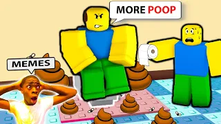 Roblox 💩NEED MORE POOP💩 Funny Moments (MEMES) #2 | Bacon Strong