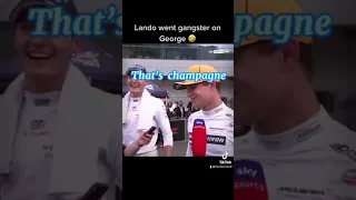 Lando Norris goes ganster on George