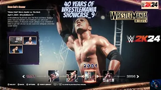 #9 40 YEARS OF WRESTLEMANIA- SHOWCASE OF THE IMMORTALS 9 | THE ROCK vs STONE COLD STEVE AUSTIN