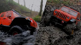 RC Car Waterproof? Crawlers in Extreme Mud and Water, Axial Gladiator, Axial Capra mud bath