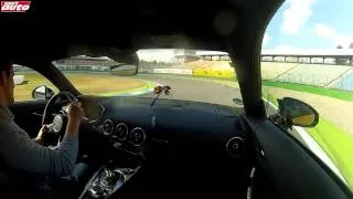 Audi TTS (8S) vs Porsche Cayman GTS Test Hockenheim sport auto