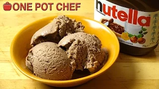 Super Simple Nutella Ice Cream | One Pot Chef