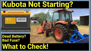 Kubota Tractor Not Starting? ● Easy Fix ✅