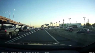 Heavy traffic road rage - bad driving USA caught dash cam