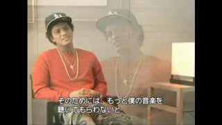 Bruno Mars interview in Japan